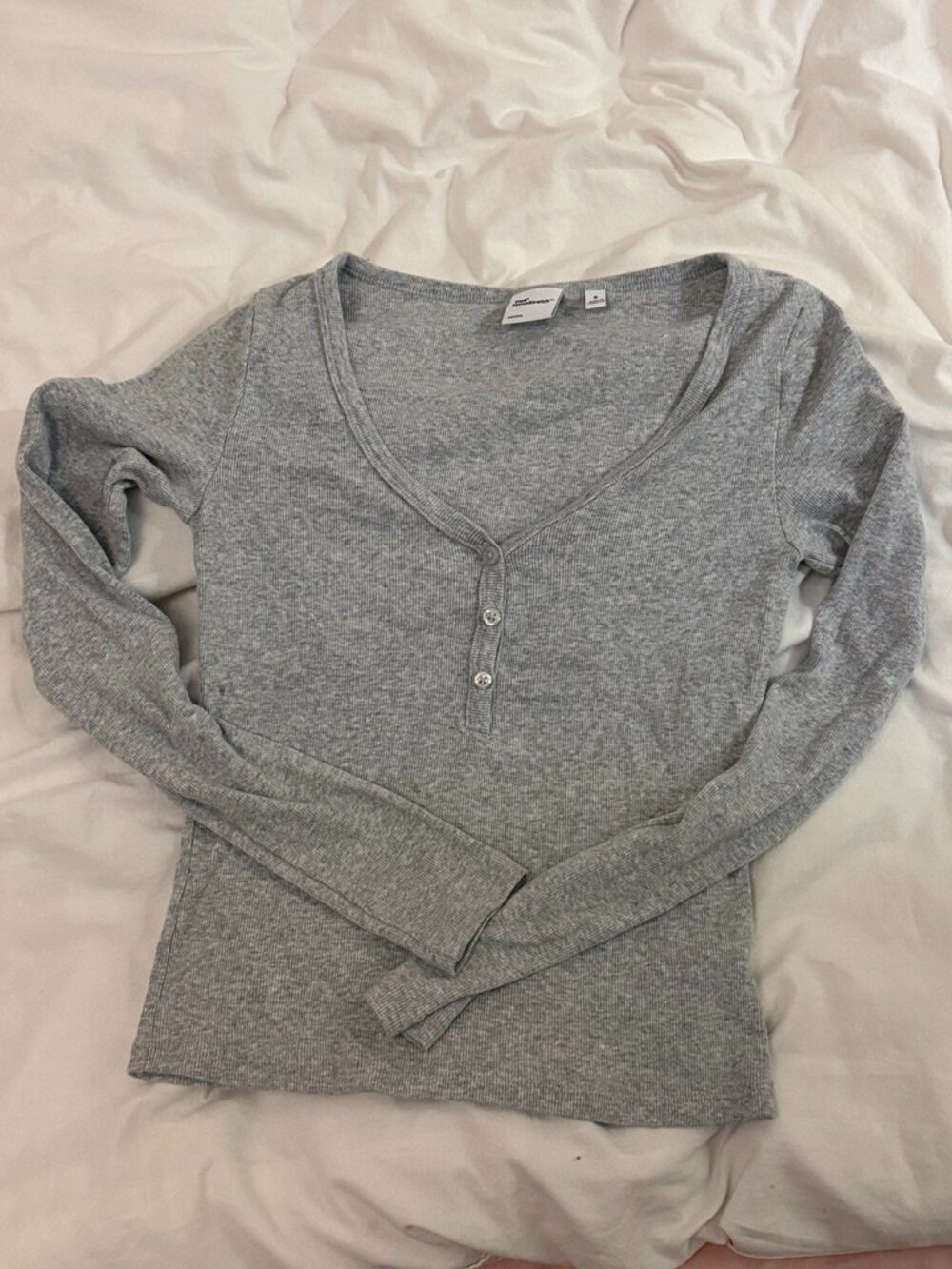aritzia tna henley gray S